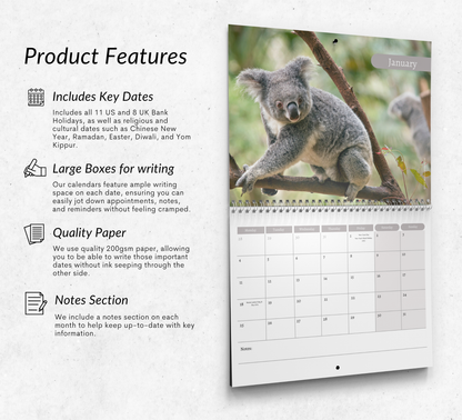 Koala Calendar 2027