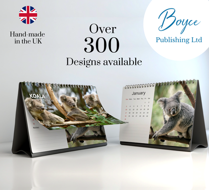 Koala Desk Calendar 2027-2028