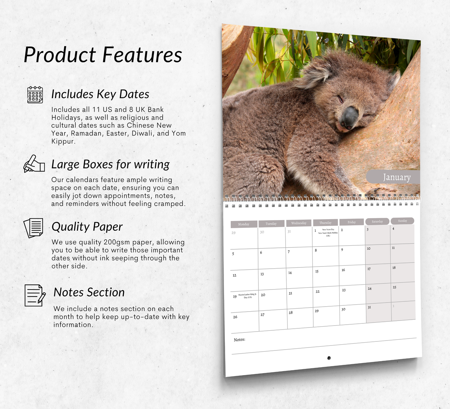 Koala Calendar 2026