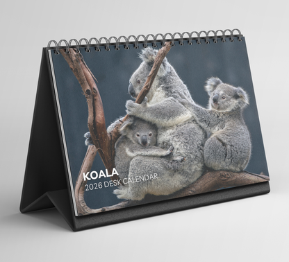 Koala Desk Calendar 2026-2027