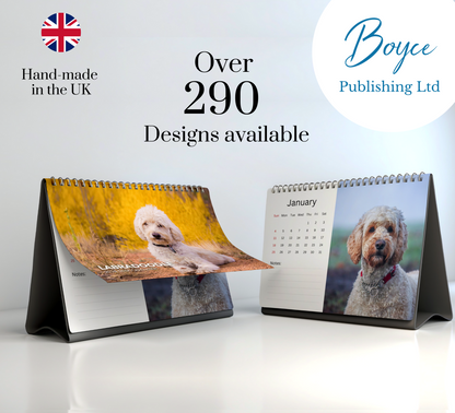 Labradoodle Desk Calendar 2026-2027