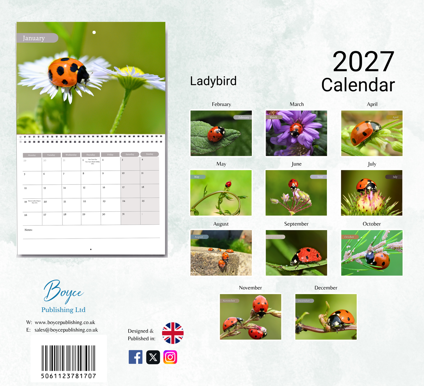 Ladybird Calendar 2027