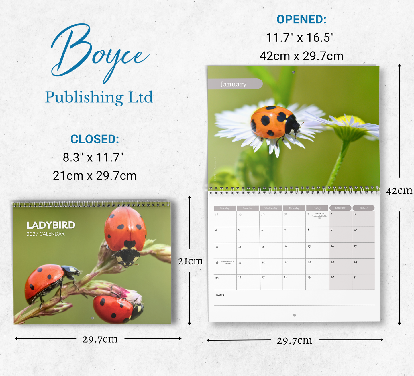 Ladybird Calendar 2027