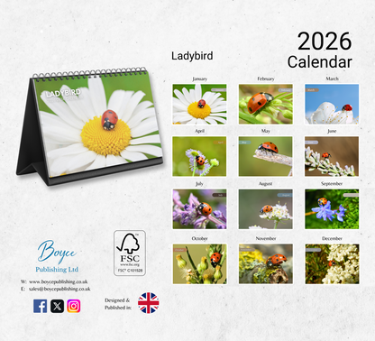 Ladybird Desk Calendar 2026-2027