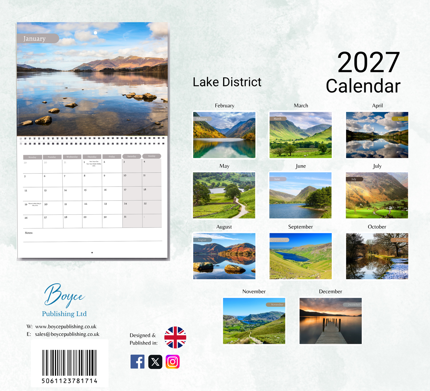 Lake District Calendar 2027