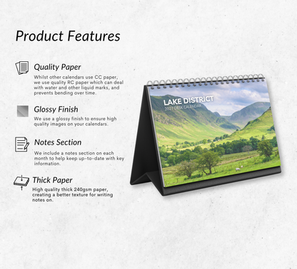 Lake District Desk Calendar 2027-2028