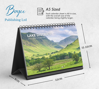 Lake District Desk Calendar 2027-2028