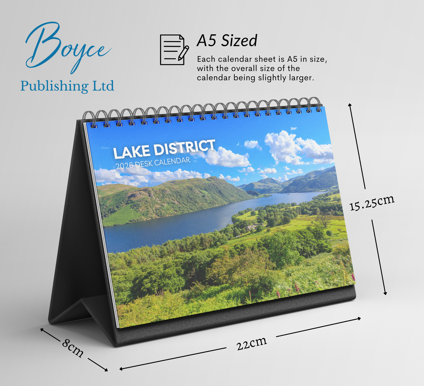 Lake District Desk Calendar 2026-2027