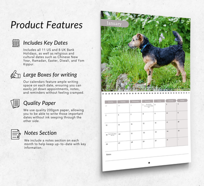 Lakeland Terrier Calendar 2026
