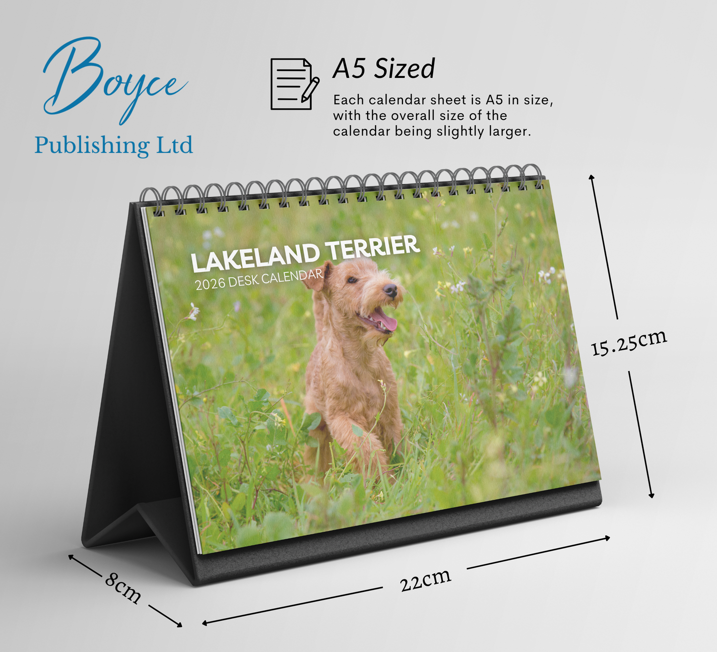 Lakeland Terrier Desk Calendar 2026-2027