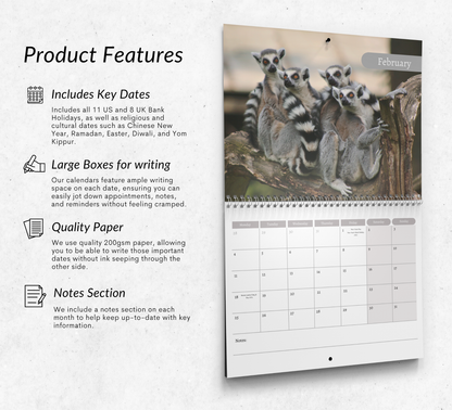 Lemur Calendar 2027