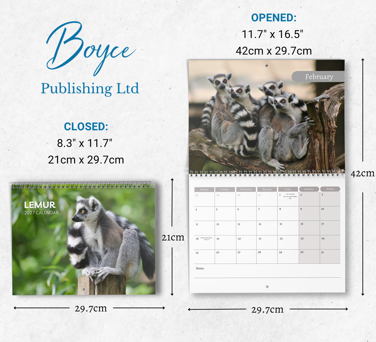 Lemur Calendar 2027