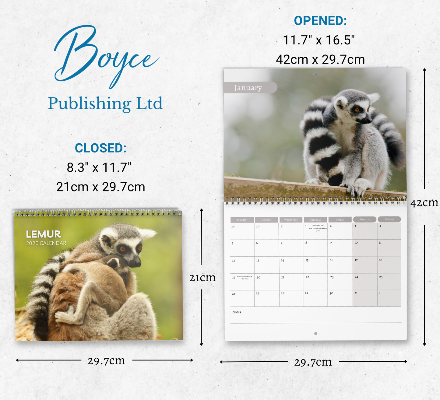 Lemur Calendar 2026