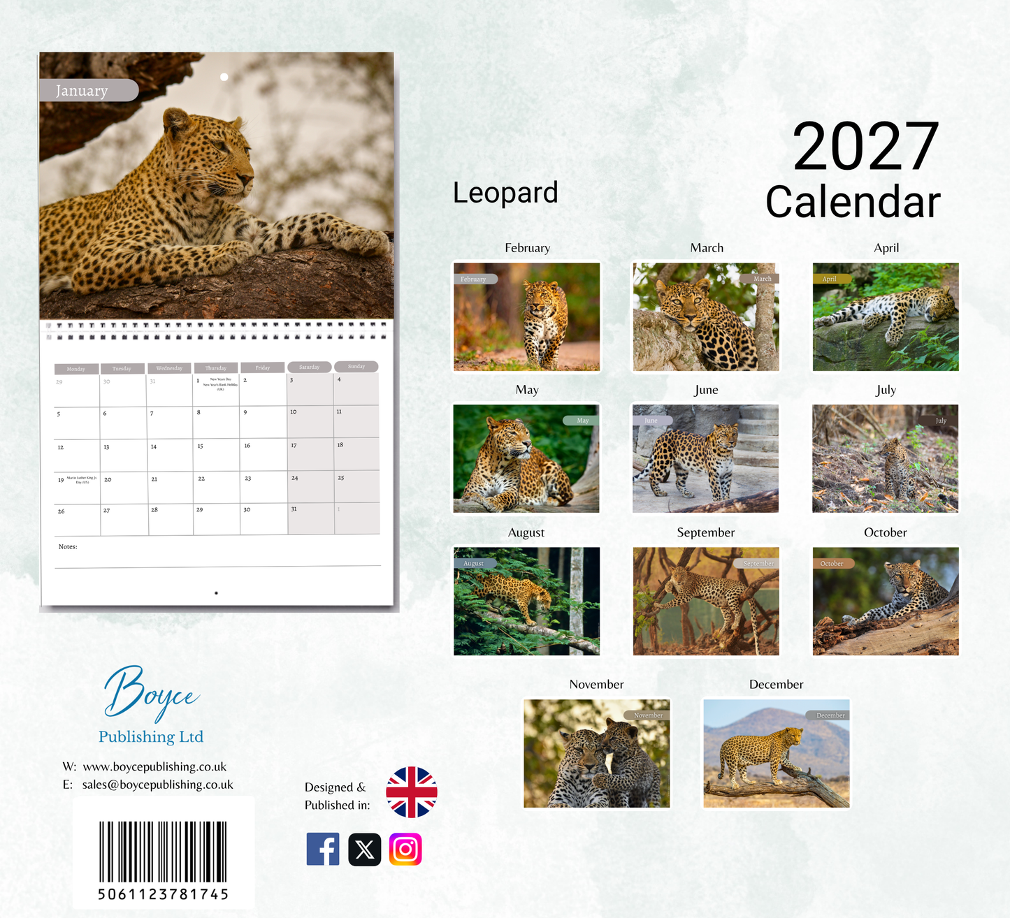 Leopard Calendar 2027