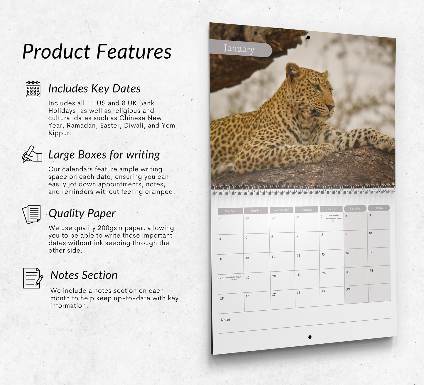 Leopard Calendar 2027