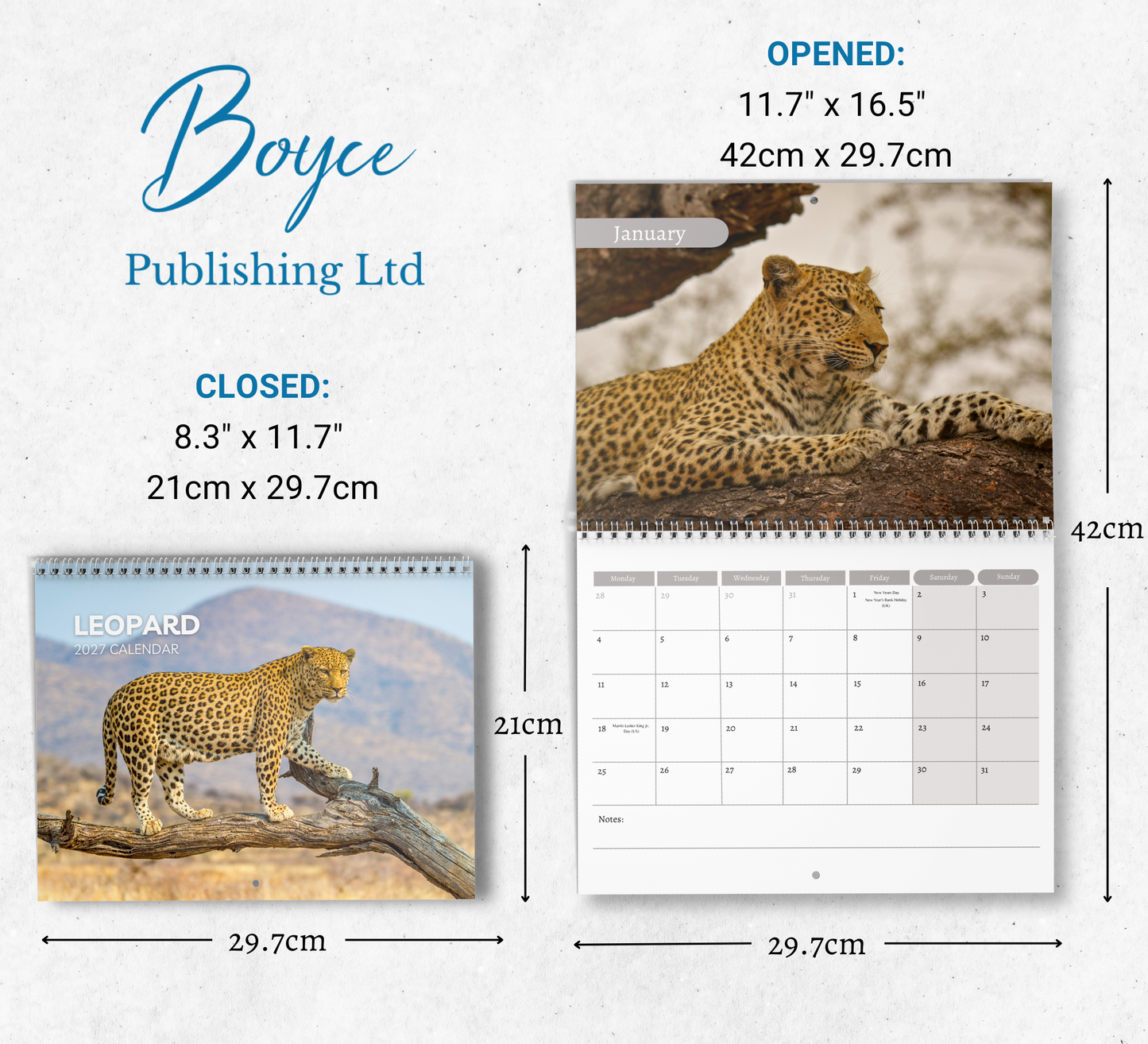 Leopard Calendar 2027