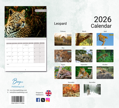 Leopard Calendar 2026