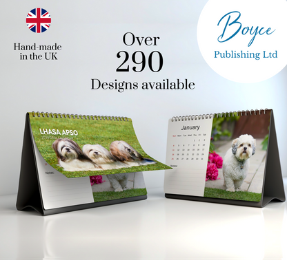 Lhasa Apso Desk Calendar 2026-2027
