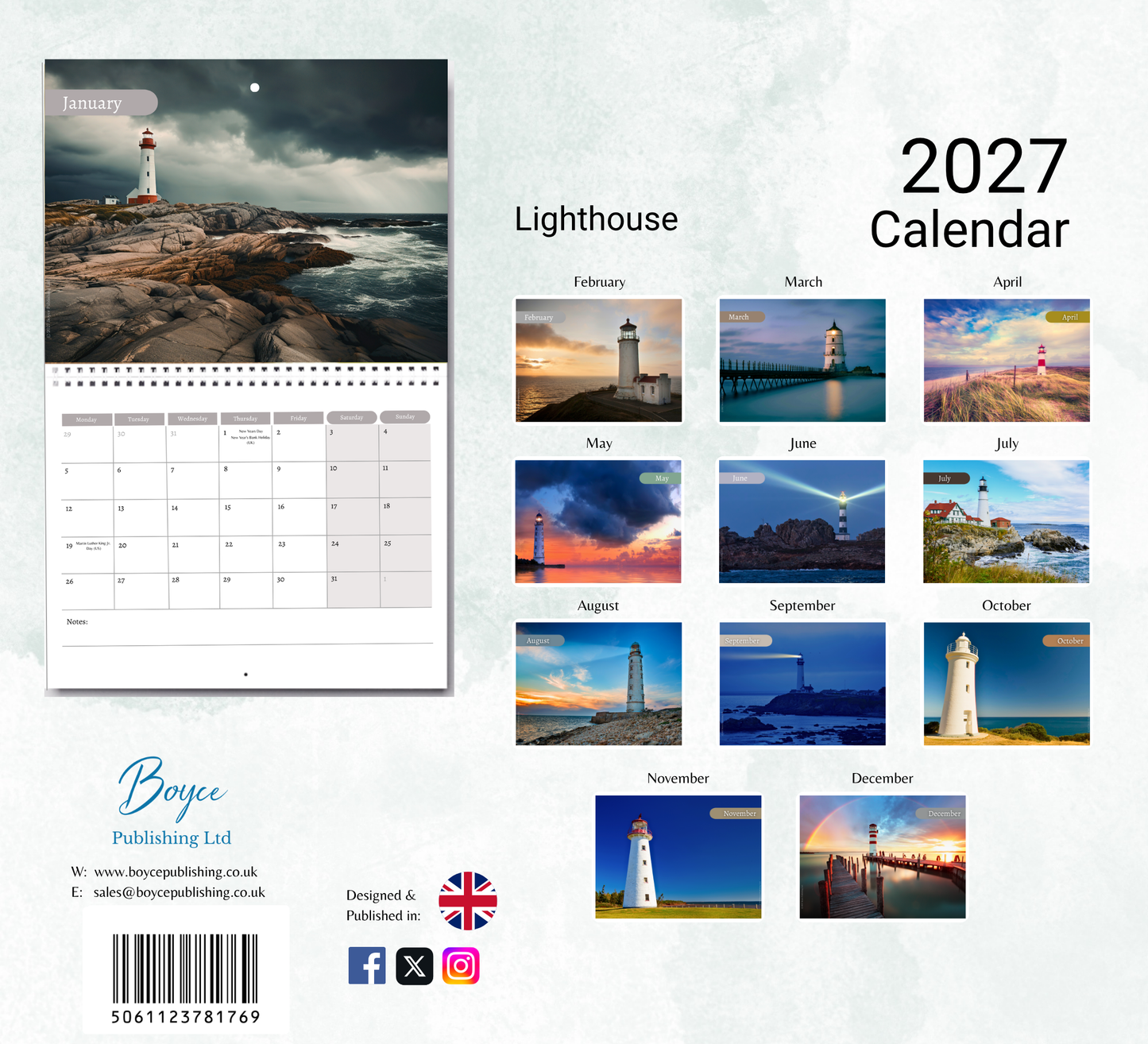 Lighthouse Calendar 2027