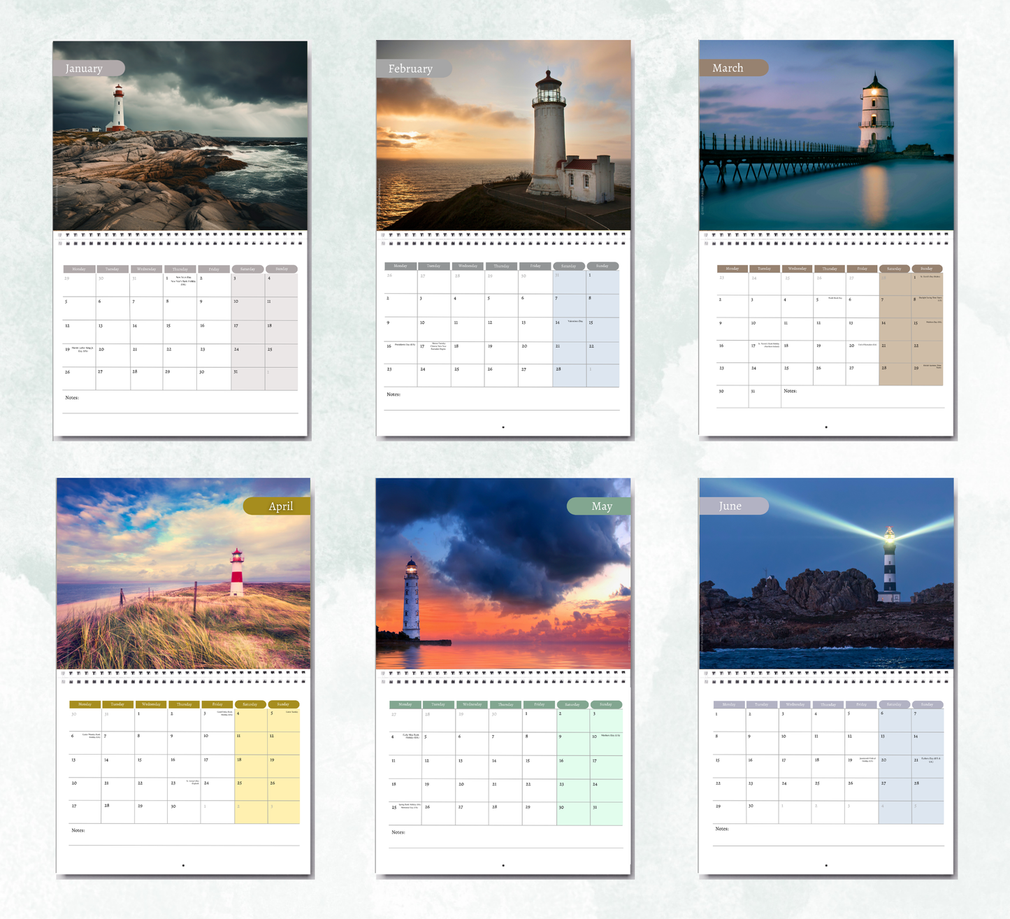 Lighthouse Calendar 2027