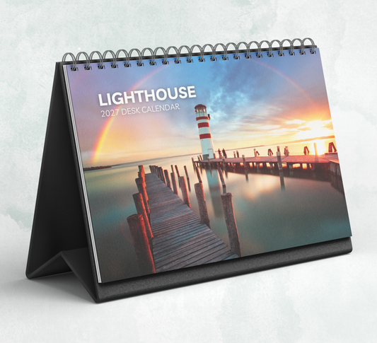 Lighthouse Desk Calendar 2027-2028