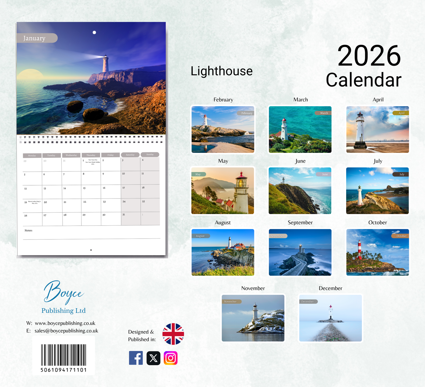 Lighthouse Calendar 2026
