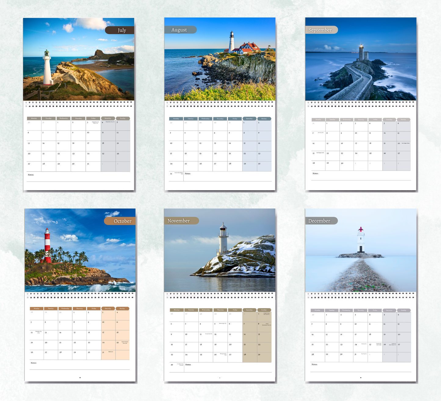 Lighthouse Calendar 2026