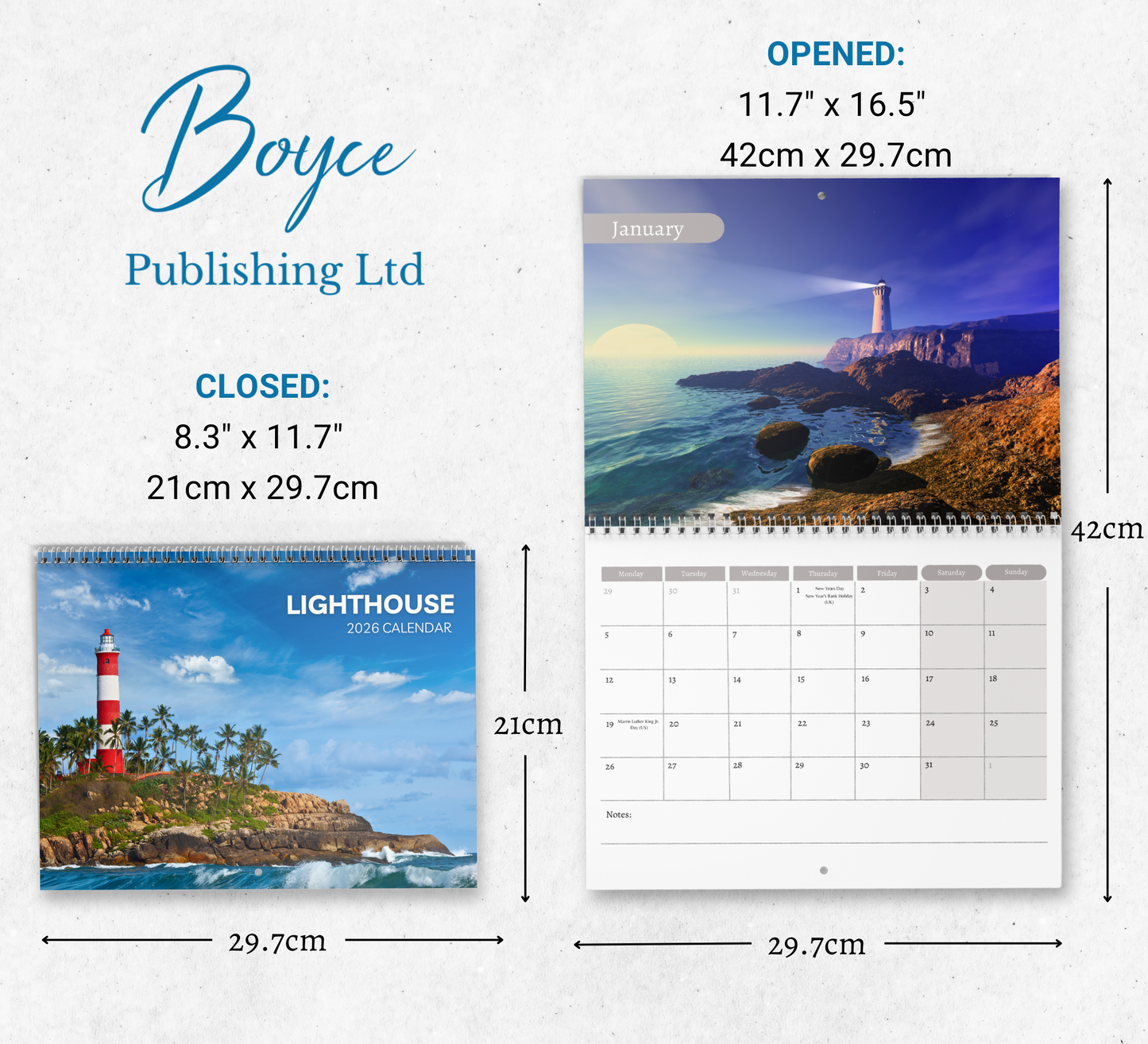 Lighthouse Calendar 2026