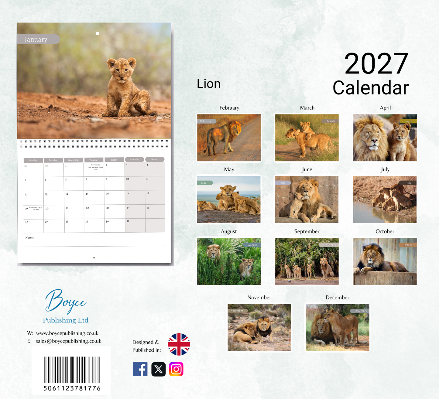 Lion Calendar 2027