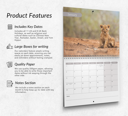 Lion Calendar 2027