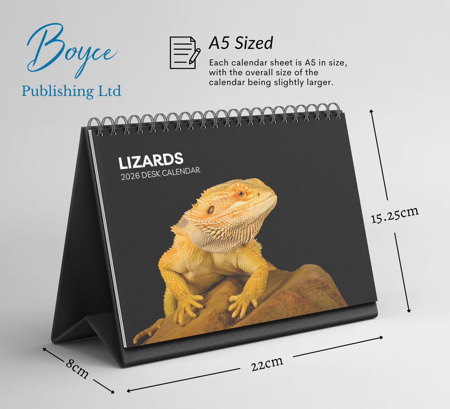 Lizard Desk Calendar 2026-2027