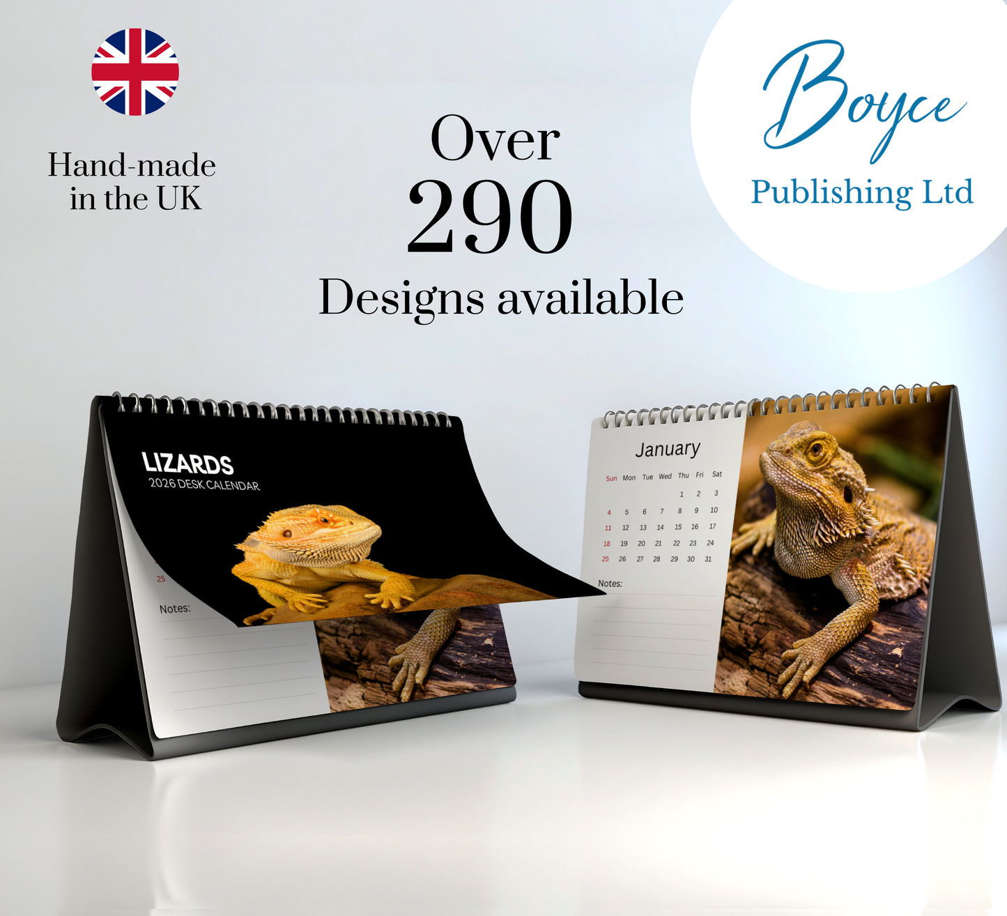 Lizard Desk Calendar 2026-2027