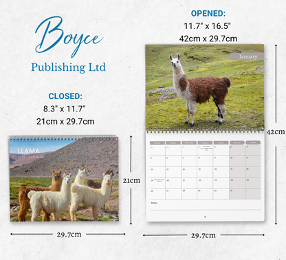 Llama Calendar 2026