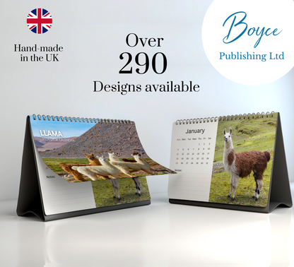 Llama Desk Calendar 2026-2027
