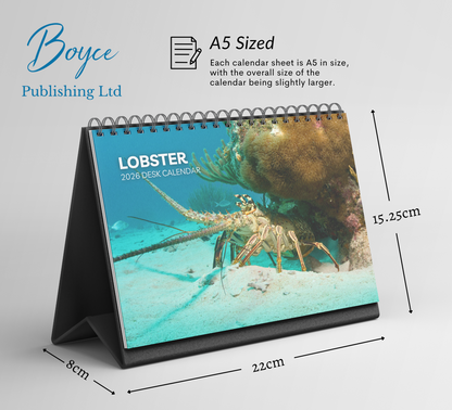 Lobster Desk Calendar 2026-2027