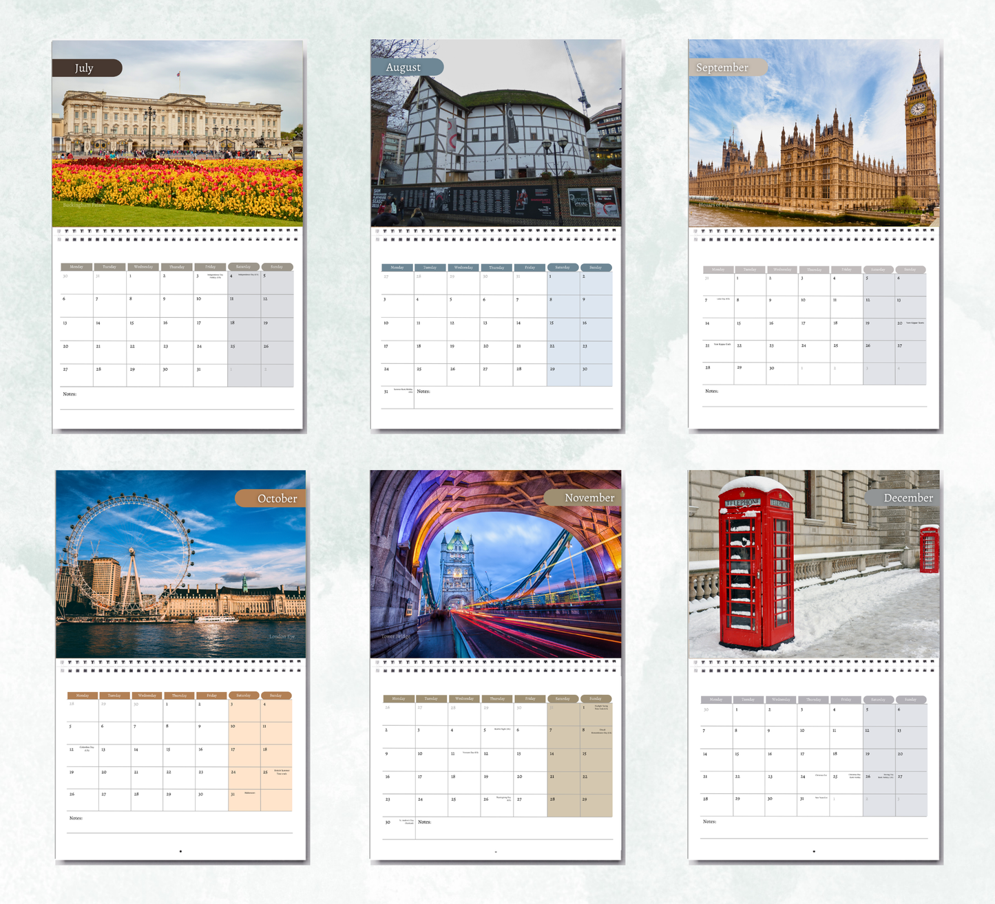 London Calendar 2027
