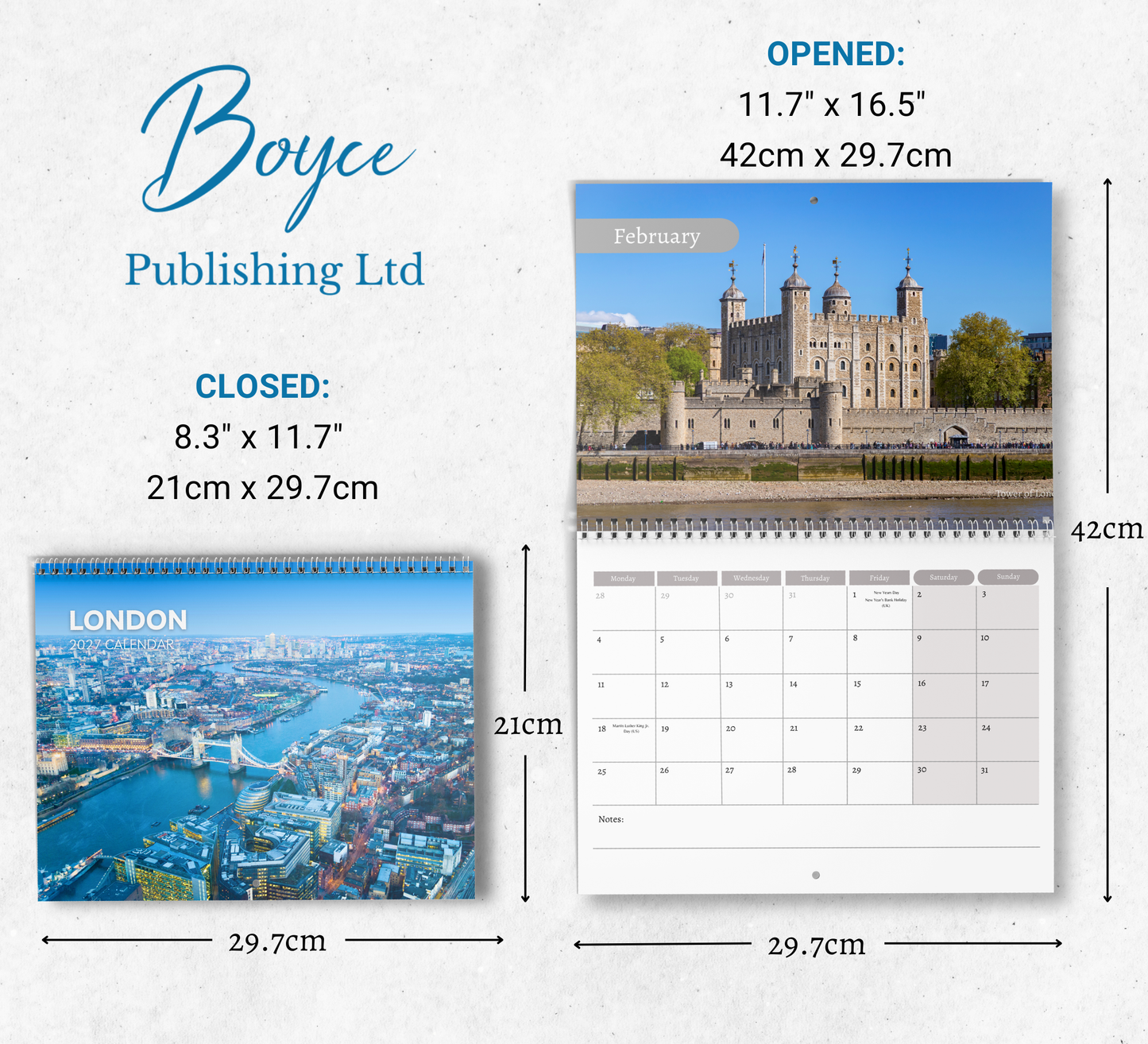 London Calendar 2027