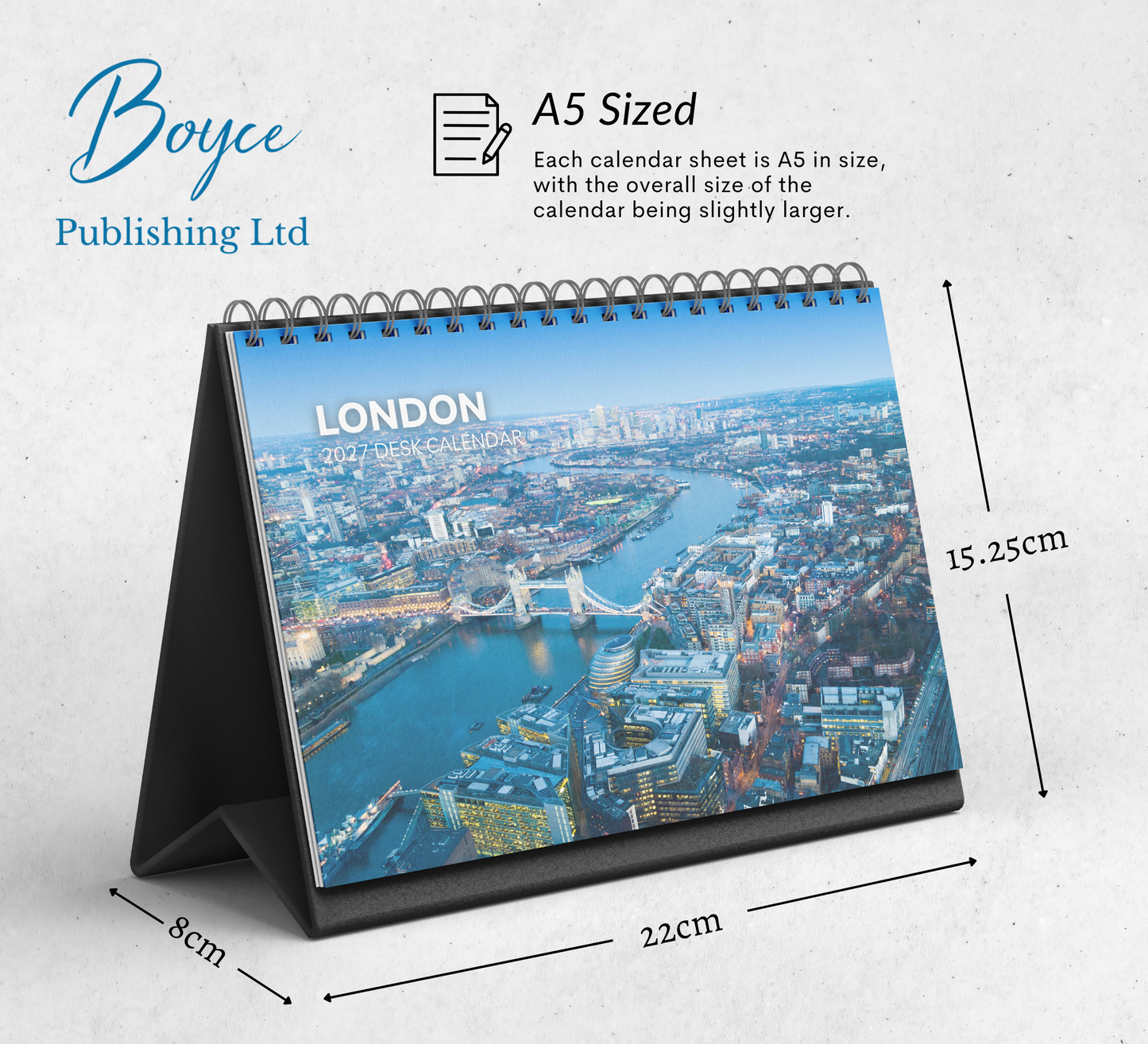 London Desk Calendar 2027-2028