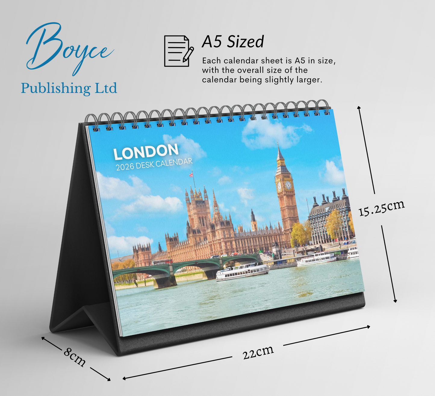 London Desk Calendar 2026-2027