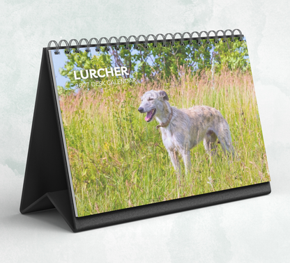 Lurcher Desk Calendar 2027-2028