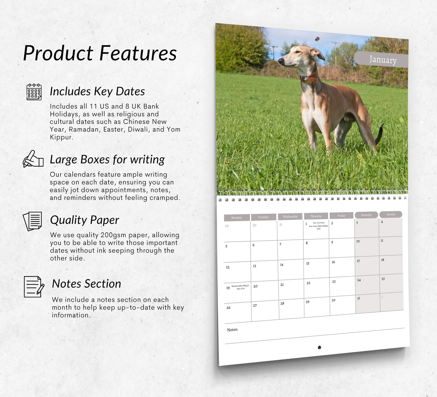 Lurcher Calendar 2026