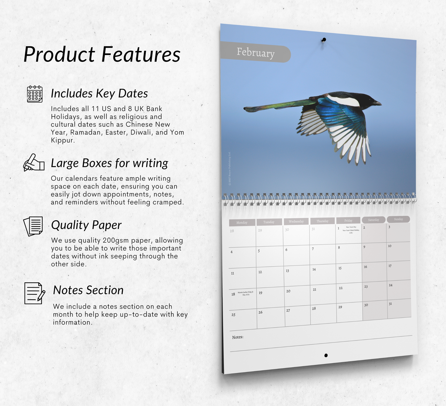 Magpie Calendar 2027