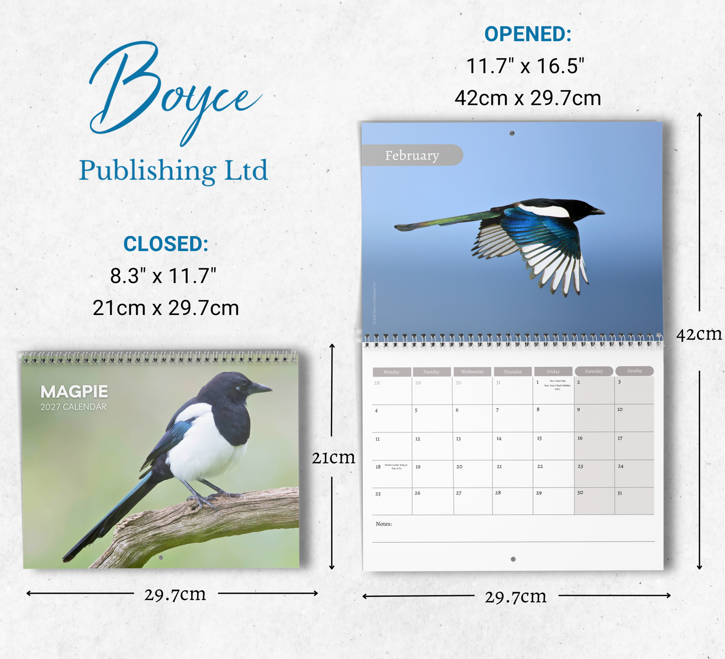 Magpie Calendar 2027