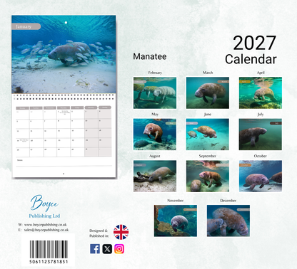 Manatee Calendar 2027