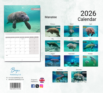 Manatee Calendar 2026