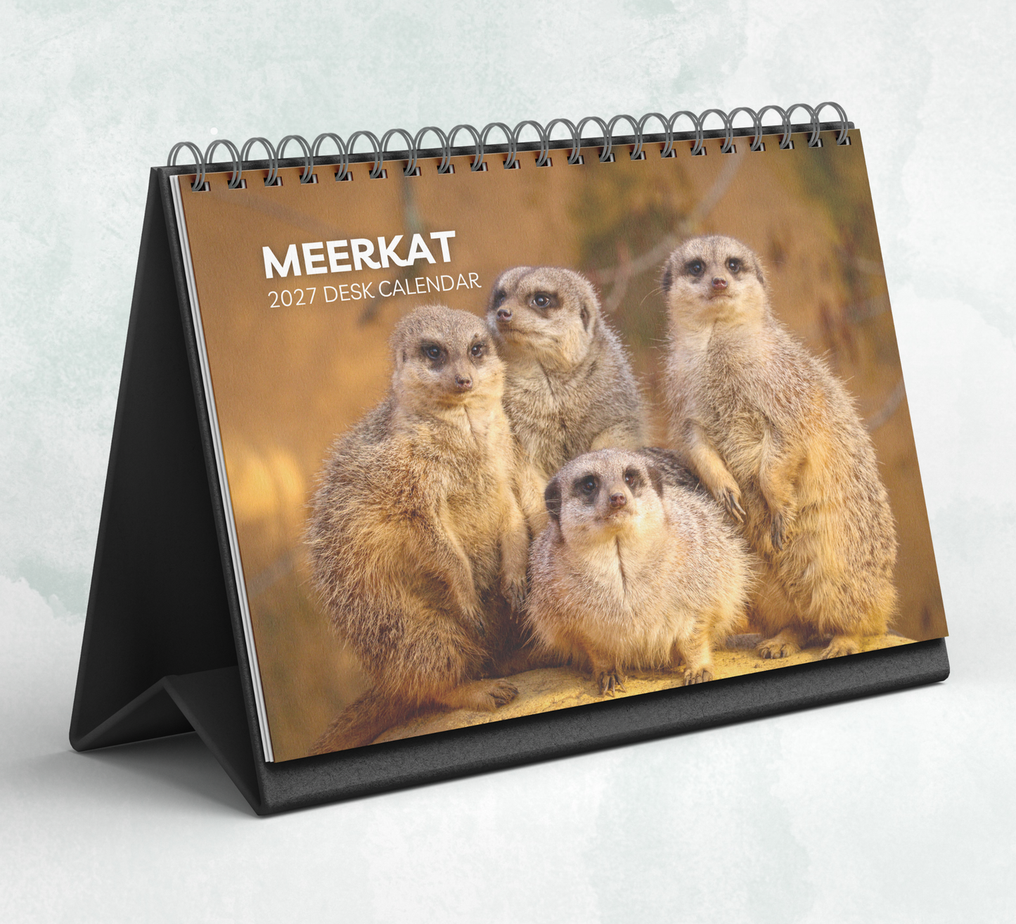 Meerkat Desk Calendar 2027-2028