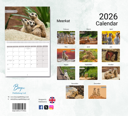 Meerkat Calendar 2026