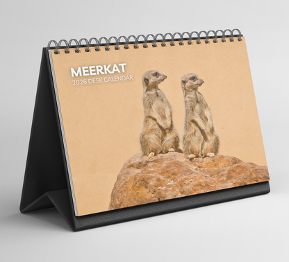 Meerkat Desk Calendar 2026-2027
