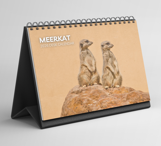 Meerkat Desk Calendar 2026-2027