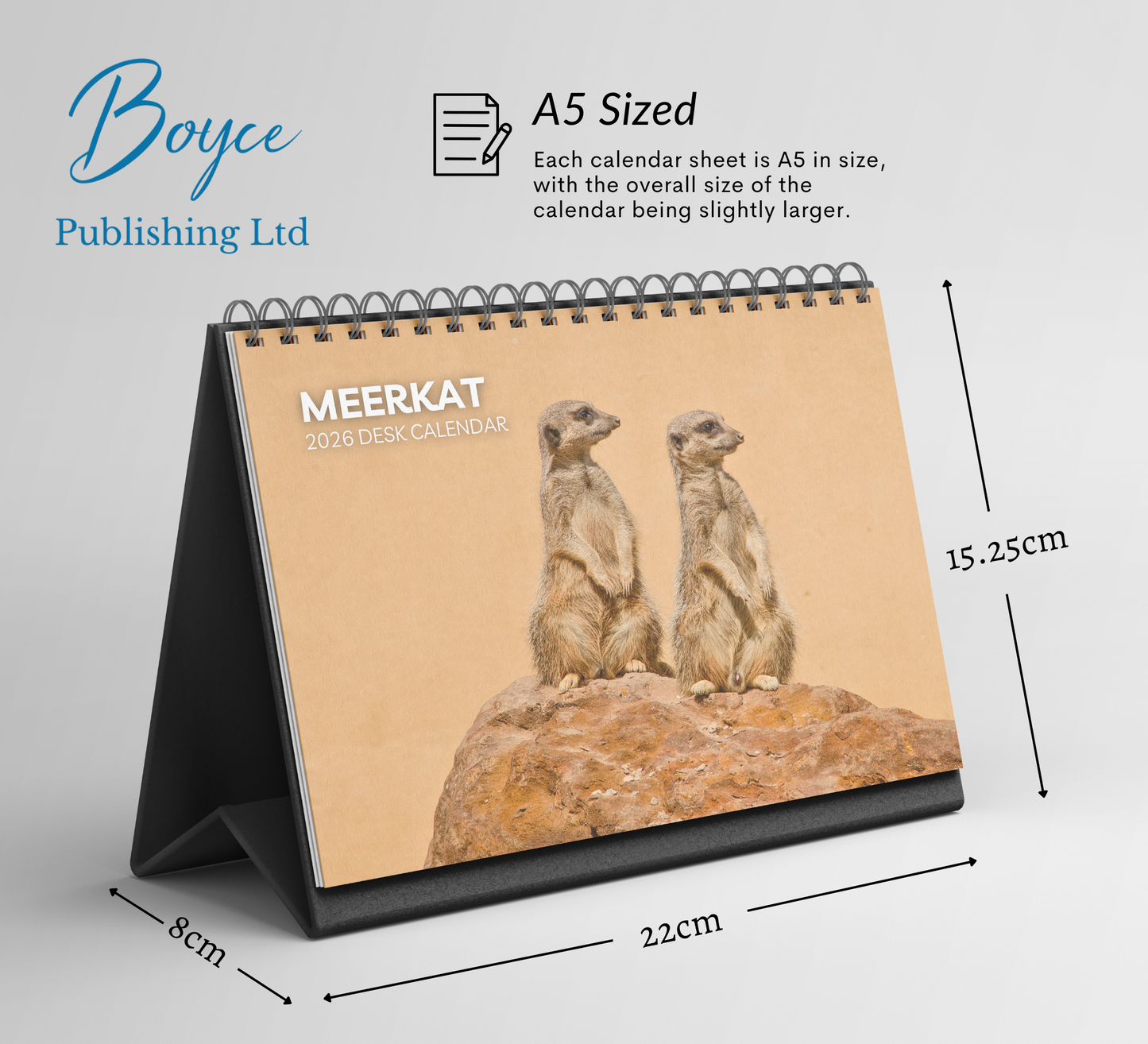 Meerkat Desk Calendar 2026-2027